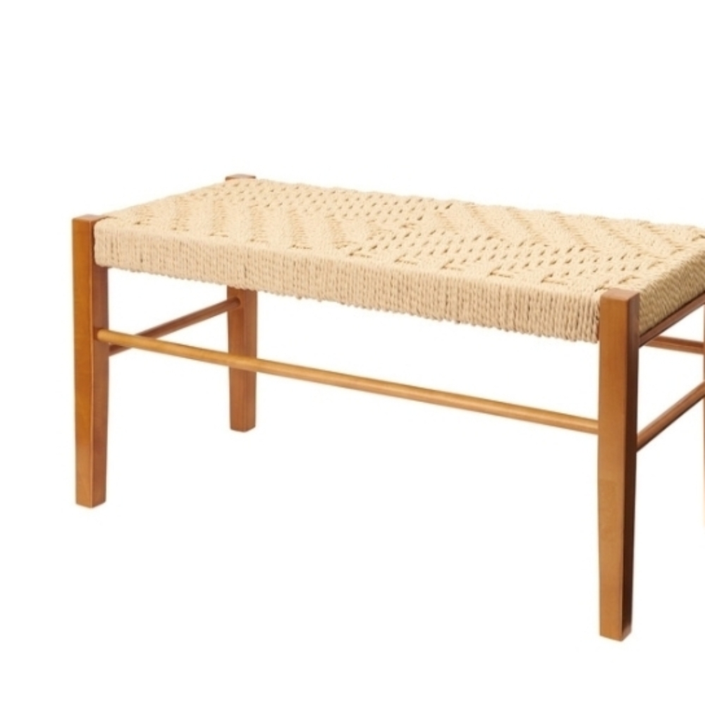 Woven Natural Bench